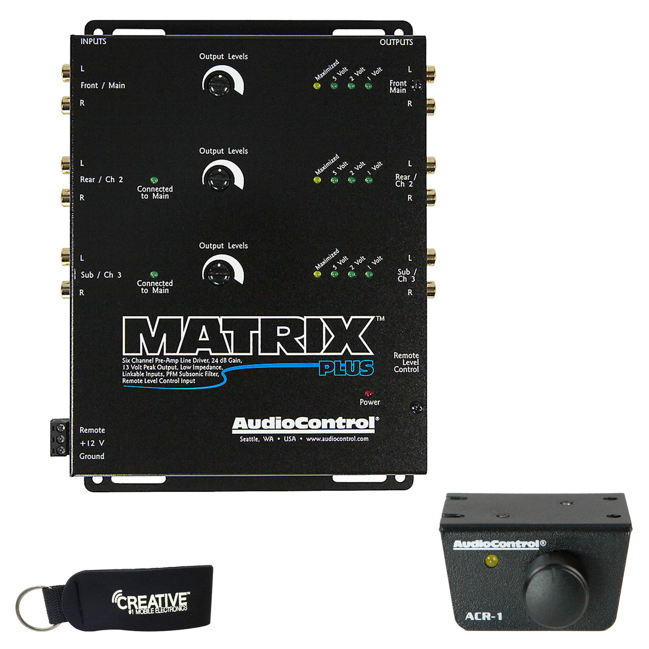 オーディオコントロール MATRIX PLUS AudioControl MATRIX PLUS 6-Ch Line Driver w/ Level Control & ACR-1